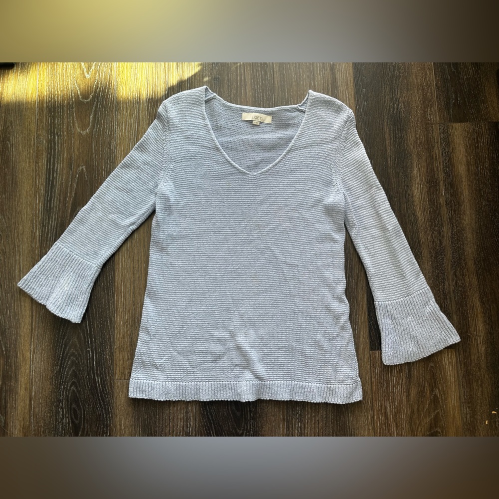 baby blue loft sweater